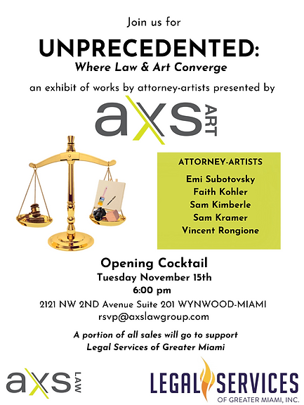 Join us for Unprecedented: Where art and law emerge | AXS Art