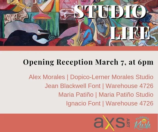 Studio Life Opening Reception March 7th at 6 PM